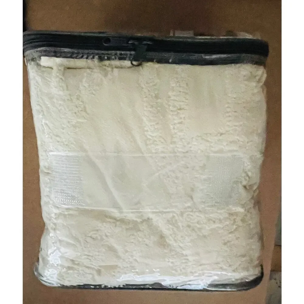 Madison Park Cecily King Cal King Duvet Cover Set Ivory Tufted Chenille NWT